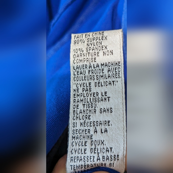 B.N.W. Blue & Black Zip-up Jacket - Picture 4 of 6